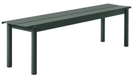 Muuto Linear Steel Bænk Mørk Grøn 170 X 34 cm