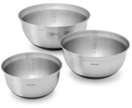 brabantia Mixing Bowl Set steel matt black